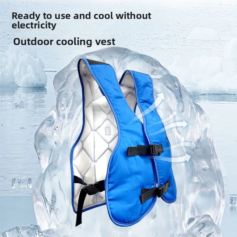 2026 New Summer Outdoor Cooling Refrigeration Air Conditioning Vest Lightweight Breathable Workwear Vest For Outdoor Workers Hik