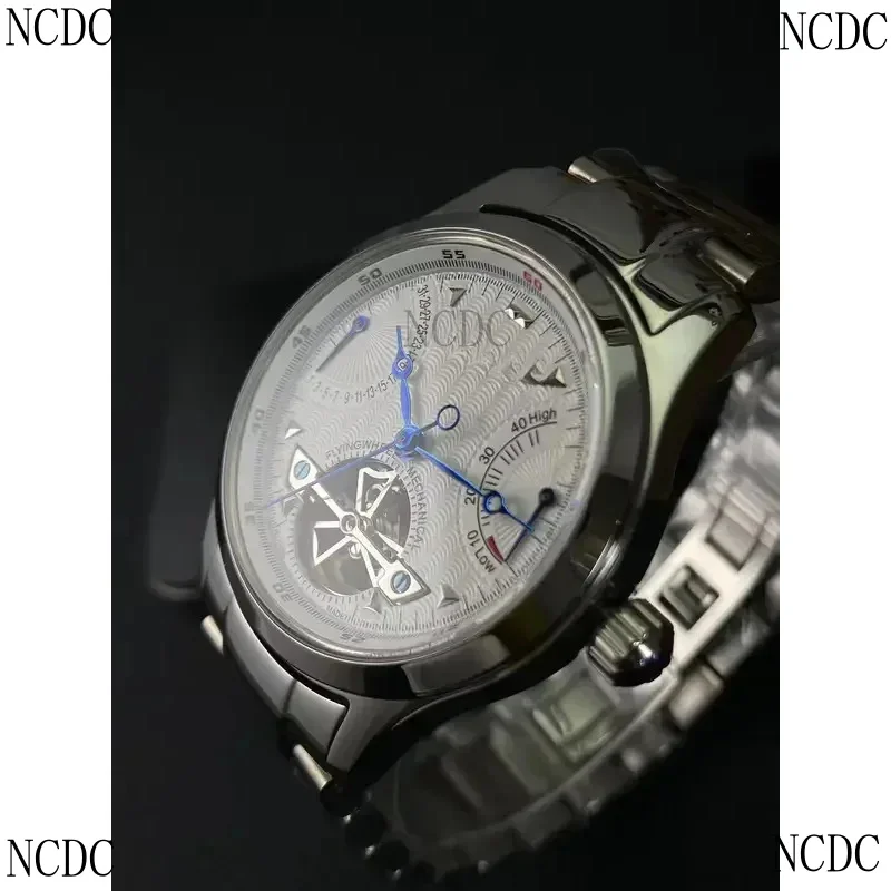 Seagull Movement Steel Strip Automatic Mechanical Advanced Flywheel Flyback Design Multi Functional Sports Men'S Watch Wat