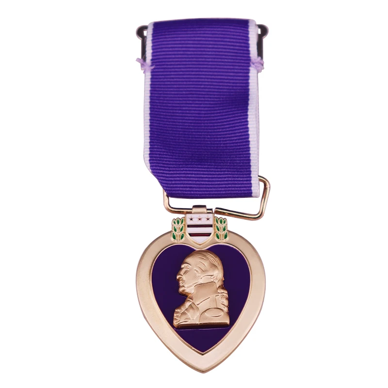 Purple Heart Medal Military Honor Badge