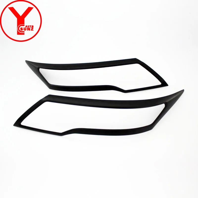 Black Front Headlight Head Light Cover For Toyota Rush 2018 2019 ABS Car Parts Auto Accessories For toyota Rush 2018 2019 YCSUNZ