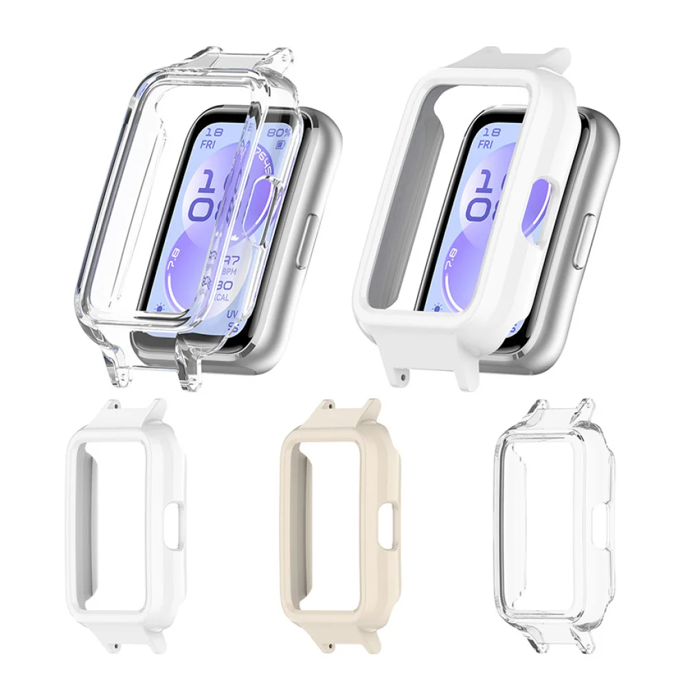 1pc PC Protective Case with Lug Ear -Spaceing 12mm Smart Watch Screen Protector Cover for HUAWEI Band 11/11NFC Accessories
