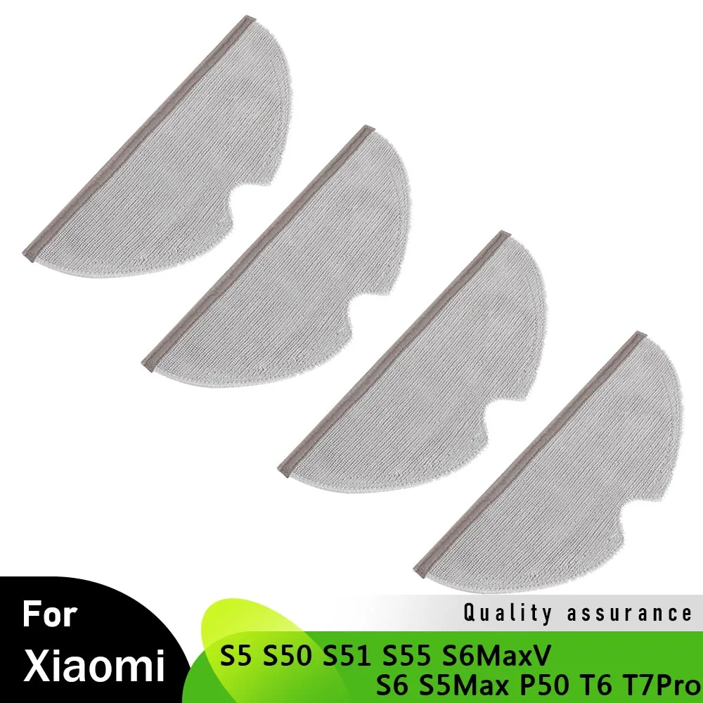 Panos de limpeza de microfibra para limpeza doméstica para xiaomi roborock s5 s6 s55 s50 s51 p50 t6 t7pro s6maxv s5max aspirador de pó