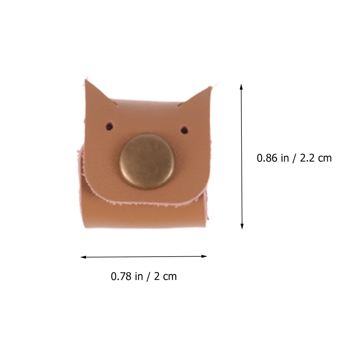 

2pcs Mini Pu Cable Organizer Headphone Winder Lightweight Compact Cord Management For Cellphone Charging Lines Brown