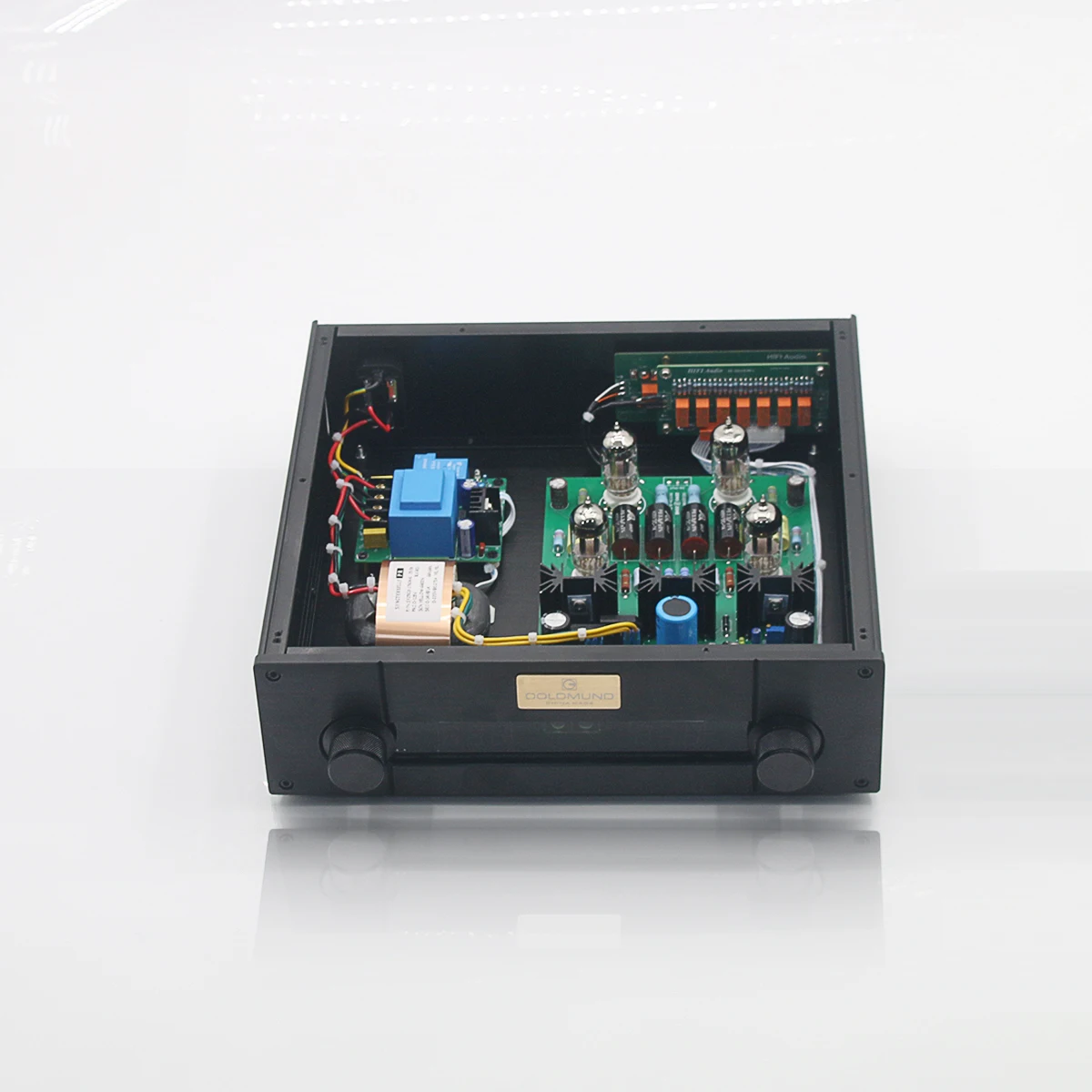 HiFi-Upgrade-Vorverstärker mit Fernbedienung und Lautstärkeregelung, 12AU7 / ECC82 Röhren-Stereo-Vorverstärker basierend auf CARY-SLP90 Vorverstärker-Schaltung – Detail 3