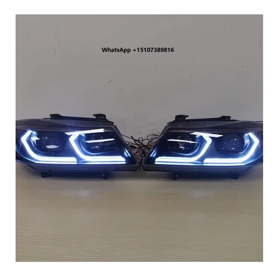 

For E90 330I 320I 318i Led Angel Eyes Headlight V3 2005-2008 2009-2012