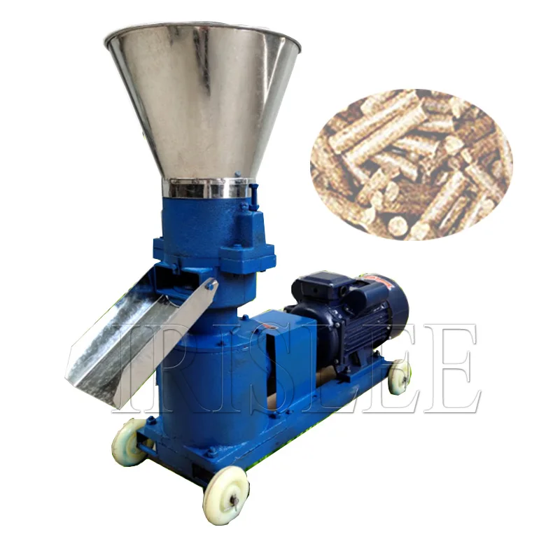 

100kg/h-200kg/h Pellet Machine Pelletizer Animal Feed Food Pellet Making Machine Farming Burning Particles Granulator Without Mo