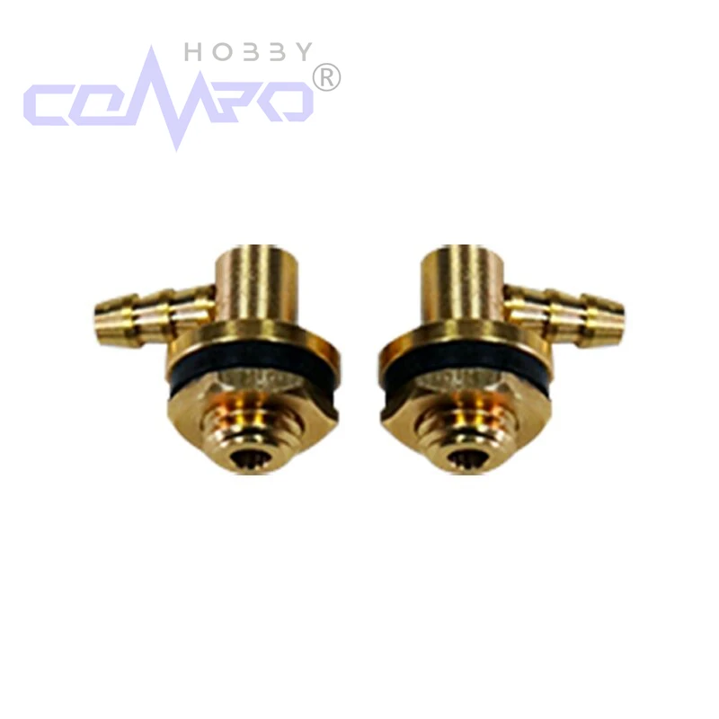 

2PCS Copper Fuel Nozzle Outer Dia 14mm Metal Oiler 18.5/26.5mm Short & Long Oil Nipple For RC Model Tank Accessories
