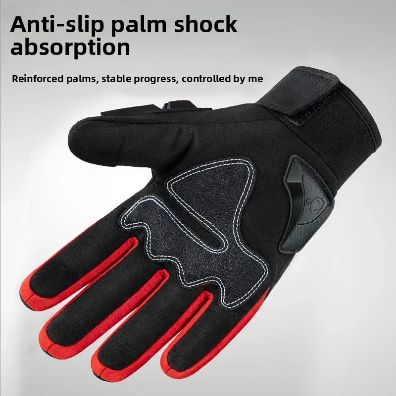 

Men's Winter Motorcycle Gloves - Anti-slip Cold-proof Off-road Full Finger Riding Motocross Gloves