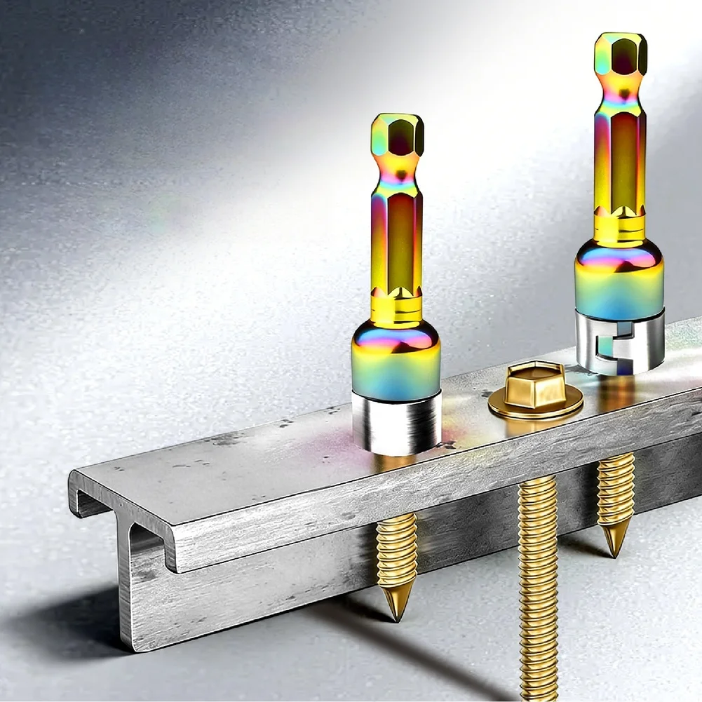 

2pcs Or 3pc 8mm Hex Bit Socket Steel Ball Socket Bit High Torque Non Magnetic Quick Release Socket Bits Socket Adapter