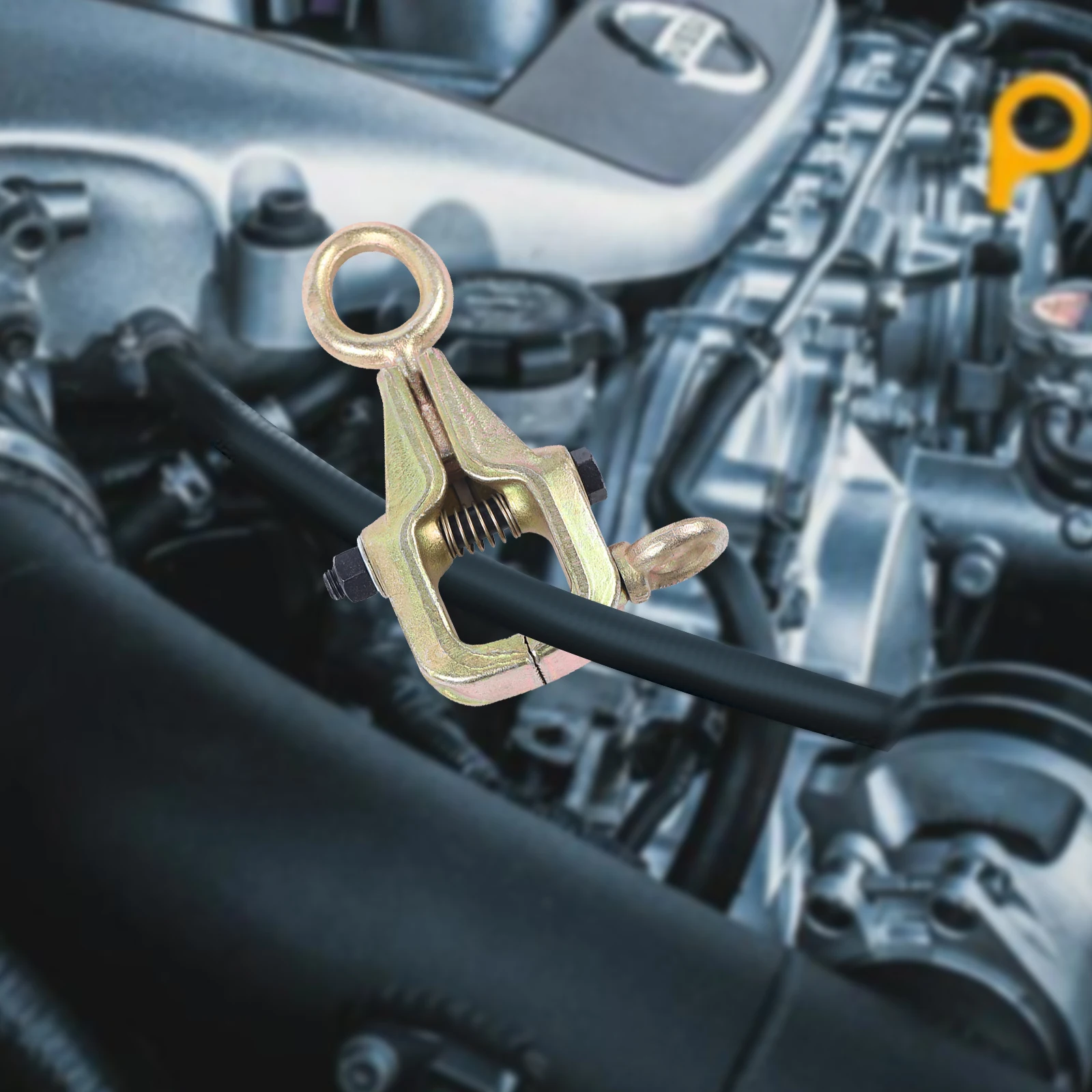 

Mouth Pull Clamp, Self-Tightening Clamp, 5T Capacity, 45# Steel, Forged Automotive Pulling Tool, Durable Heavy Load Repair Tool
