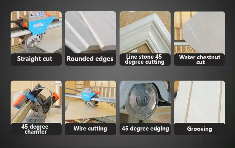 QX-ZD-1200 Manual and Automatic Quartz Portable Stone Slab Cutting Machine For Granite Marble Tile Stone Cutting Machiny