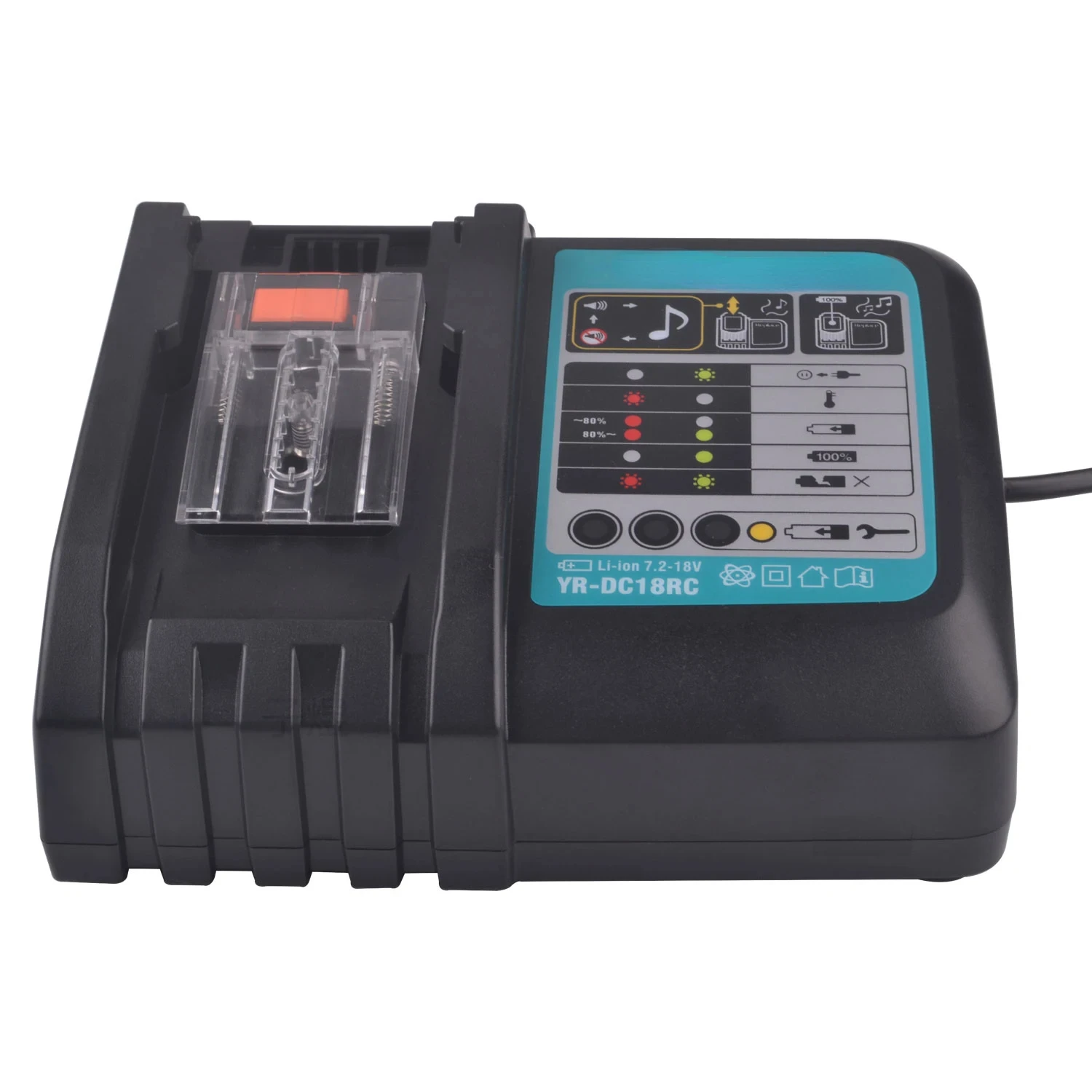 DC18RC شاحن بطارية ليثيوم أيون 3A شحن الحالي ل 14.4 فولت 18 فولت BL1830 Bl1430 DC18RC DC18RA أداة السلطة + منفذ USB