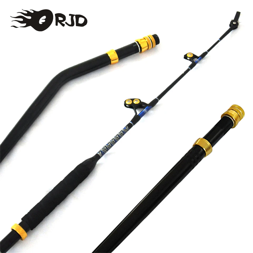 

ORJD Fishing Rod Trolling Rod 100-130lbs Lenght 5' 2+1 Guides Big Game Rod Heavy Sea Boat Fishing Rod Handles Slow Jigging Rod