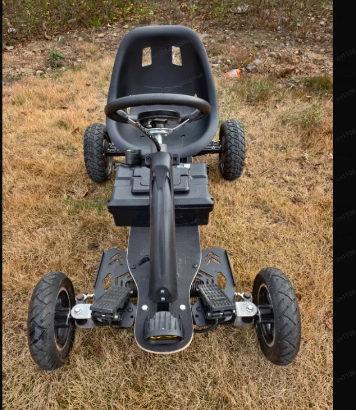 

Go Kart Axle Assembly Kit, Front Steering Rear with Disc Brakes, Off Road Four Wheel DIY Buggy Parts Accessories