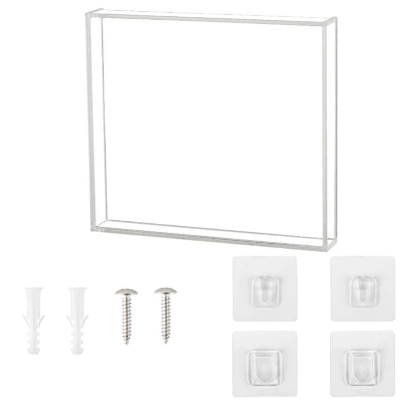 

83CE Acrylic CDs Display Case Wall Mount Shelf for Standard CDs Case Clear Protector