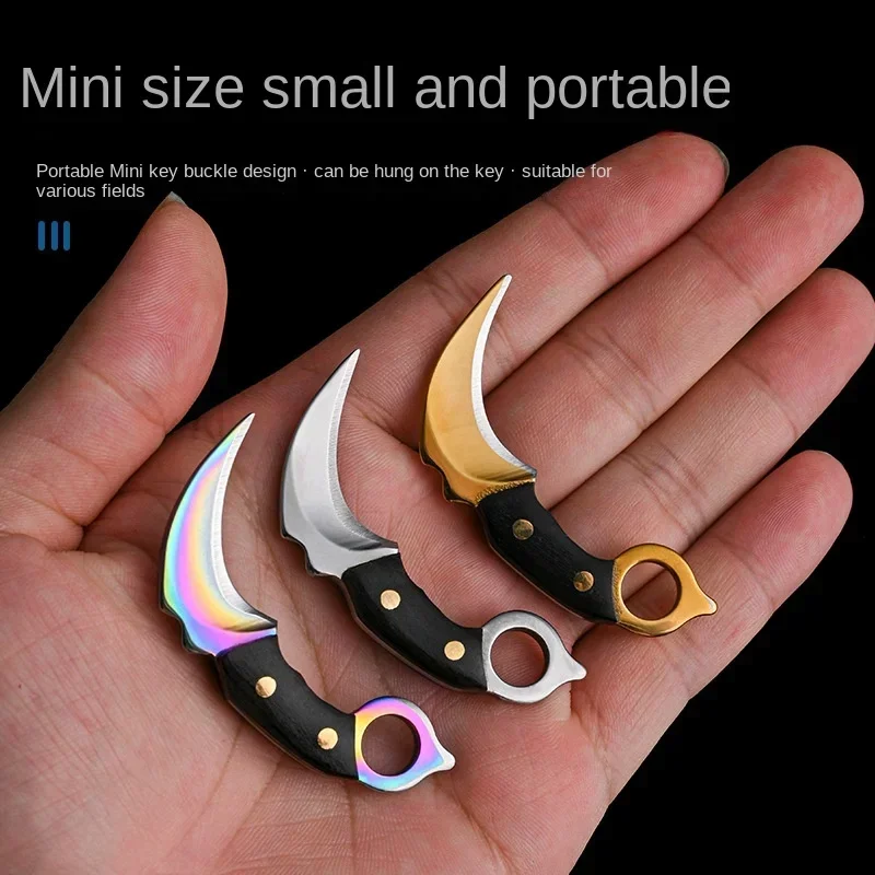 Keychain Small Kitchen Knife Mini  Gift Knife Express  Portable Knife Key  Pendant Accessories tactical   machete