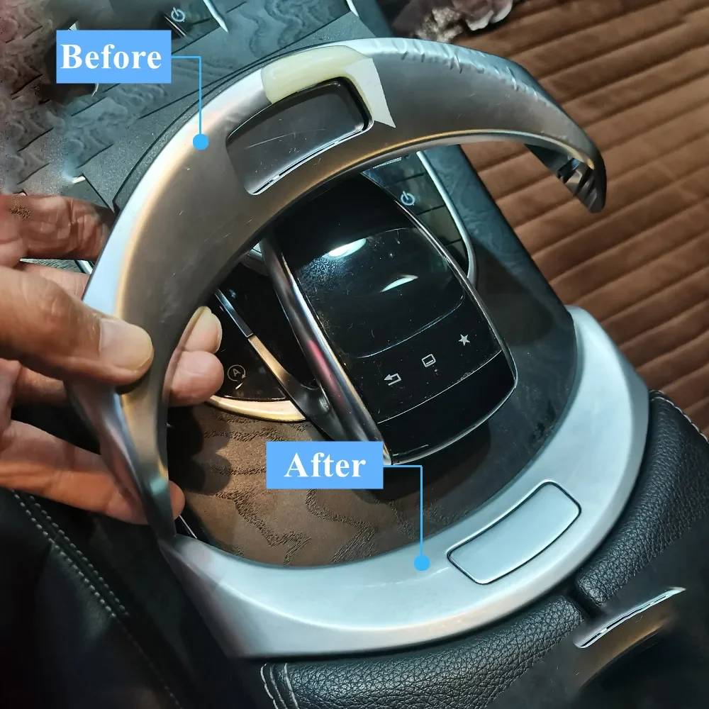 For Benz C Class W205 C300 C400 GLC W253 A2056803407 A2056803307 Center Console Armrest Switch Cover Button Central Storage Box