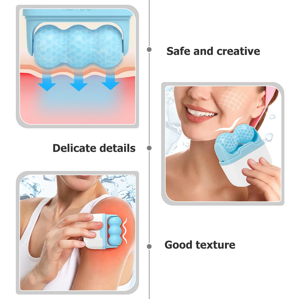 Masażer do twarzy na opuchliznę pod oczami, urządzenie do pielęgnacji skóry dla kobiet, chłodzący roller do masażu twarzy.