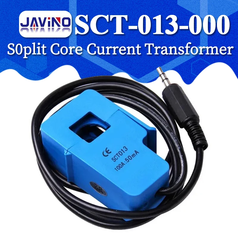 SCT013 High Quality 5A 10A 15A 20A 30A 50A 60A SCT-013-000 Non-invasive AC current sensor Split Core Current Transformer