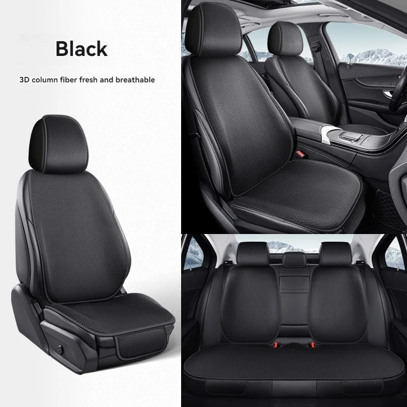 

PKQ High-end Suede Leather Car Seat Cover All season/Breathable/Genuine cowhide Car Seat Protector, Seat Cushion for Most Car