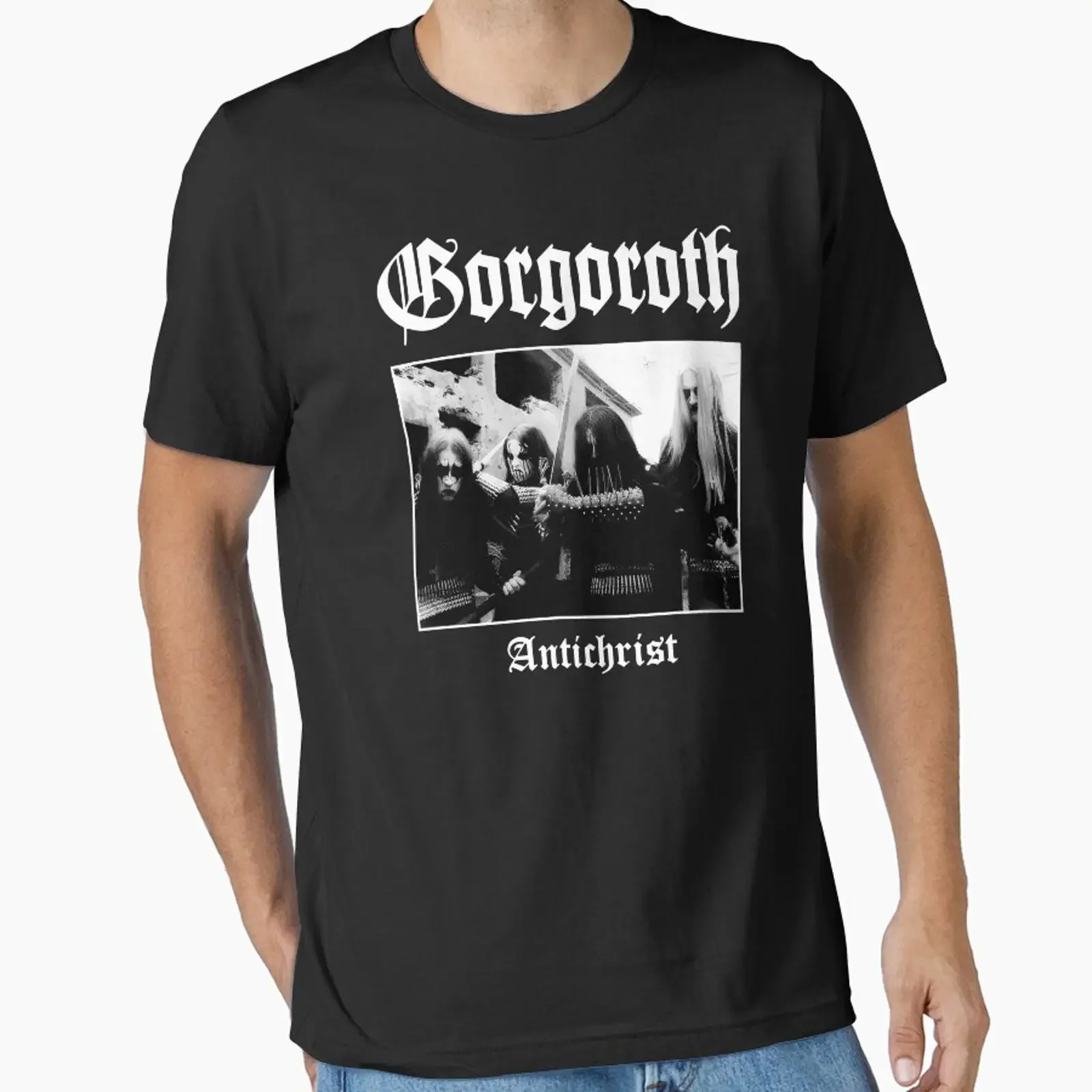 Preview of the Gorgoroth artwork Antichrist Black Metal created and sold by Flame vintage Washed Top For Everyday Wear fashion