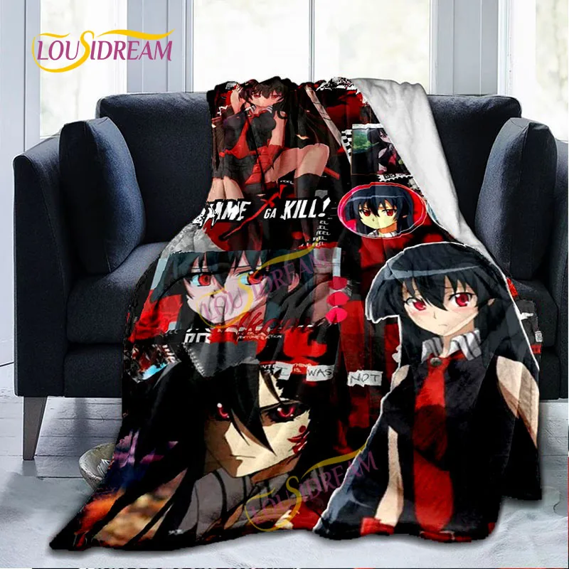 Akame Ga Kill  Flannel Warm Lightweight  Blanket Japan animation Children's  Game Home Office Travel Bed Sofa Napping Blanket.