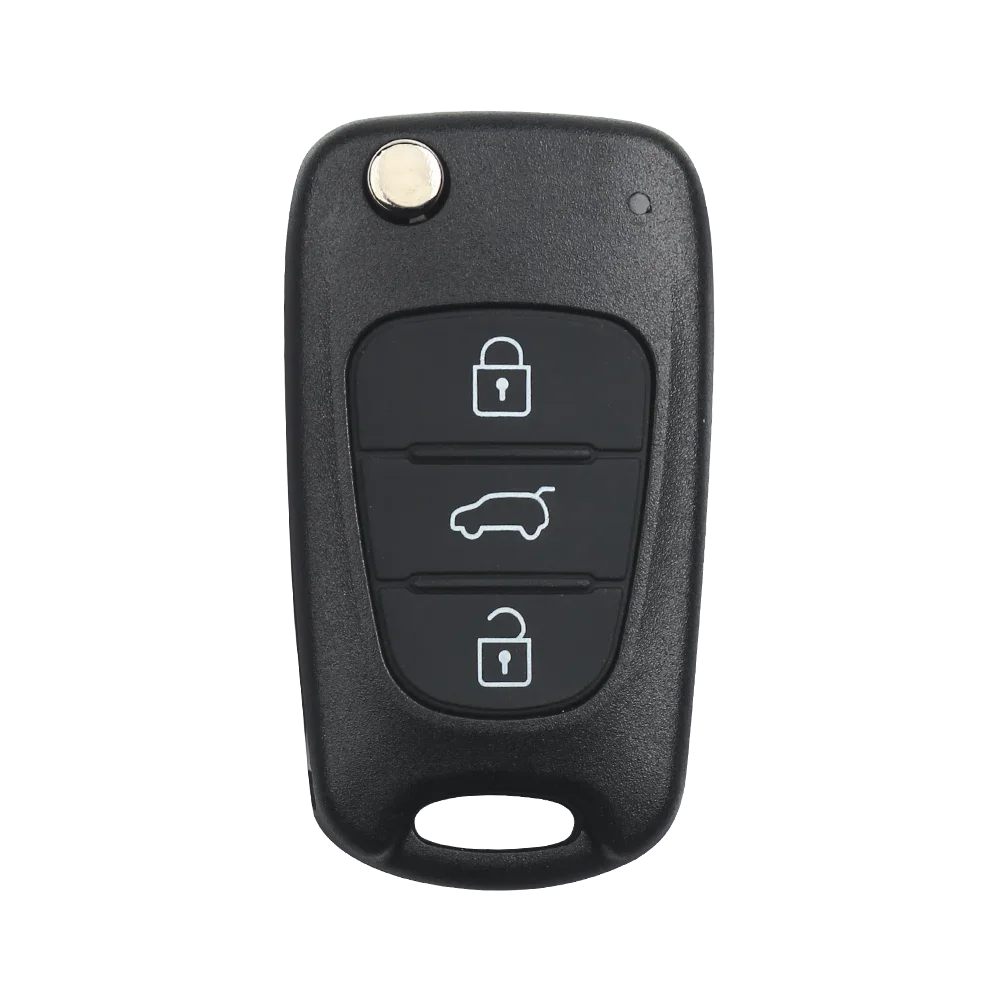 KEYYOU 3 Pulsante Flip ASK Chiave A Distanza Fob 433MHZ con Chip ID46 per Hyundai i30/ix35 Per Kia Rio Seed SeedPro Picanto Sportage