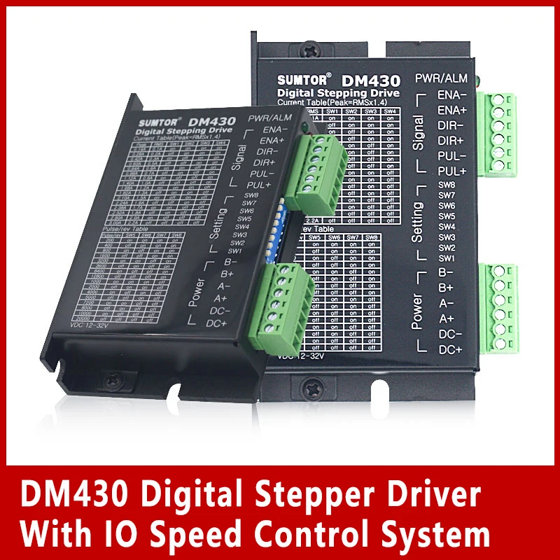 

1pc/lot DM430 Digital Stepper Driver With IO Speed Control System For Nema8 Nema11 Nema17 Stepper Motor