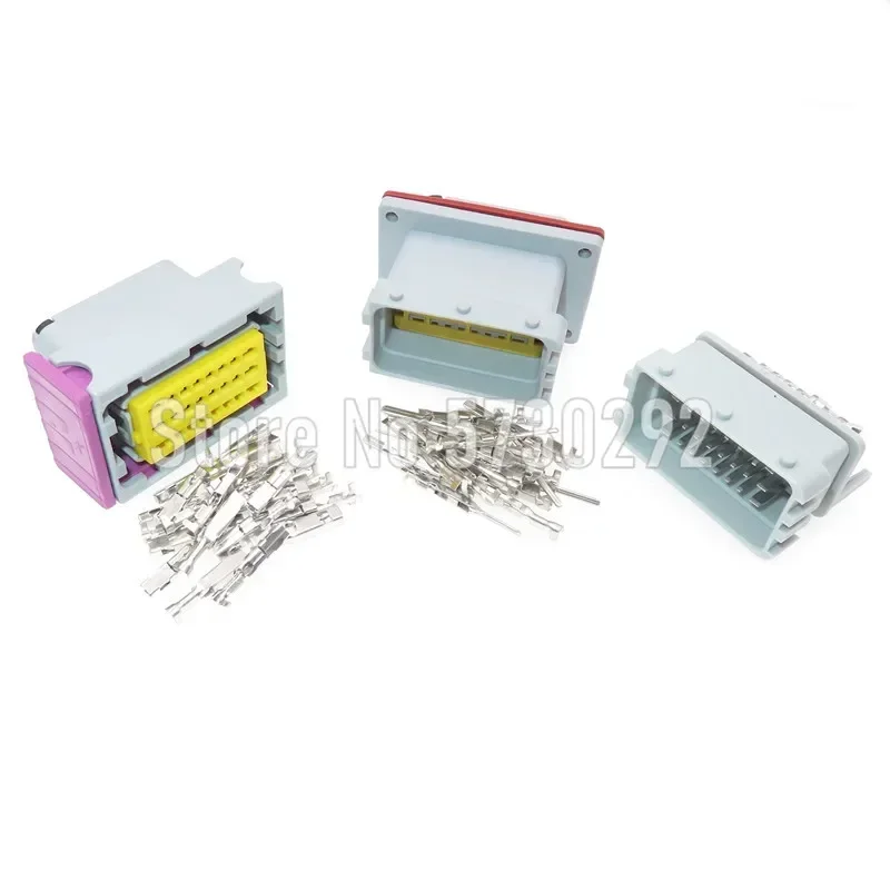 24P FCI 211PC249S8005 HCCPHPE24BGYB90F Wiring Harness Auto ECU Socket PCB Plug Grey Connector For Car Automotive Parts