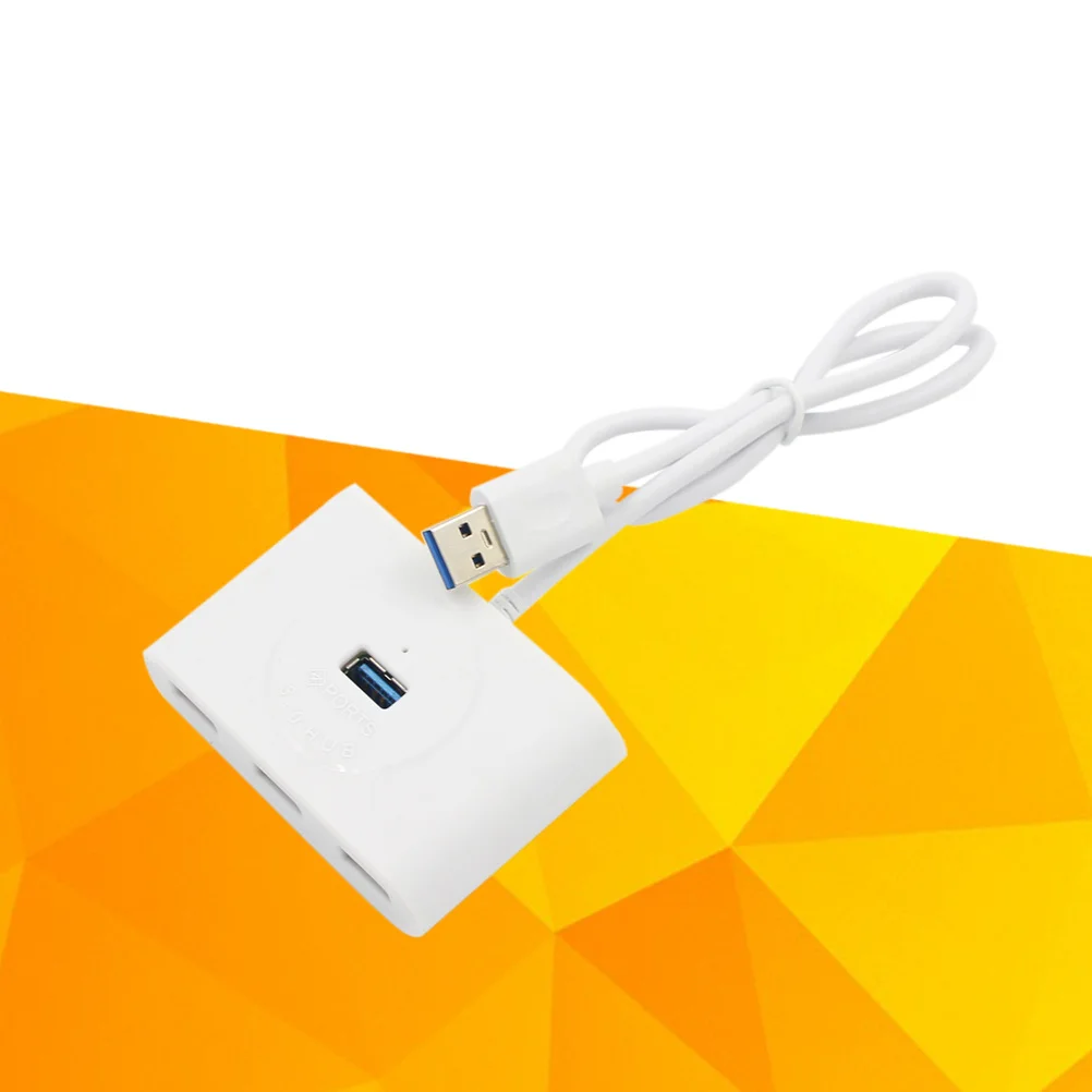 

4-Port USB 3.0 Hub Portable Data Expansion Power Supply Port for Pc Laptop Compatible USB Splitter Adapter