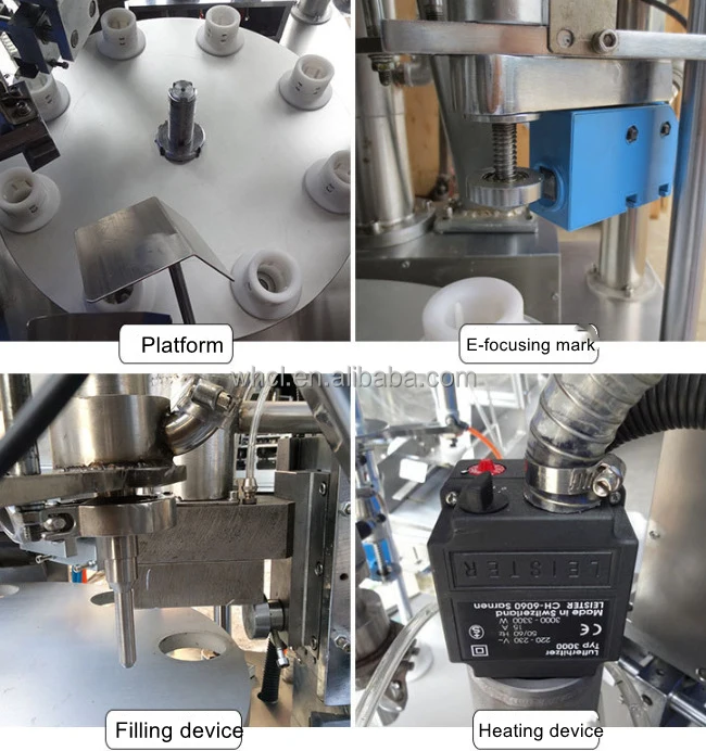 Ultrassônico semiautomático 50ml 150ml creme pomada pasta de dente enchimento alumínio tubo plástico macio máquina selagem enchimento