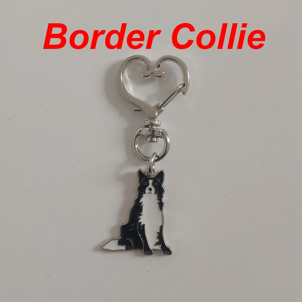 Boxer Shih Tzu Dog Keychain Animal French Bulldog Chow Chow Rotatable Key Ring Pet Lover Gift