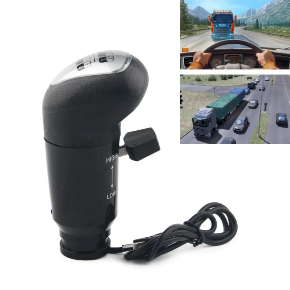 High Low Gear Shift Knob For Logitech For G25 G27 For G29 G920 Racing Simulator Wheel USB Lever For ETS2 For ATS Truck Game PC