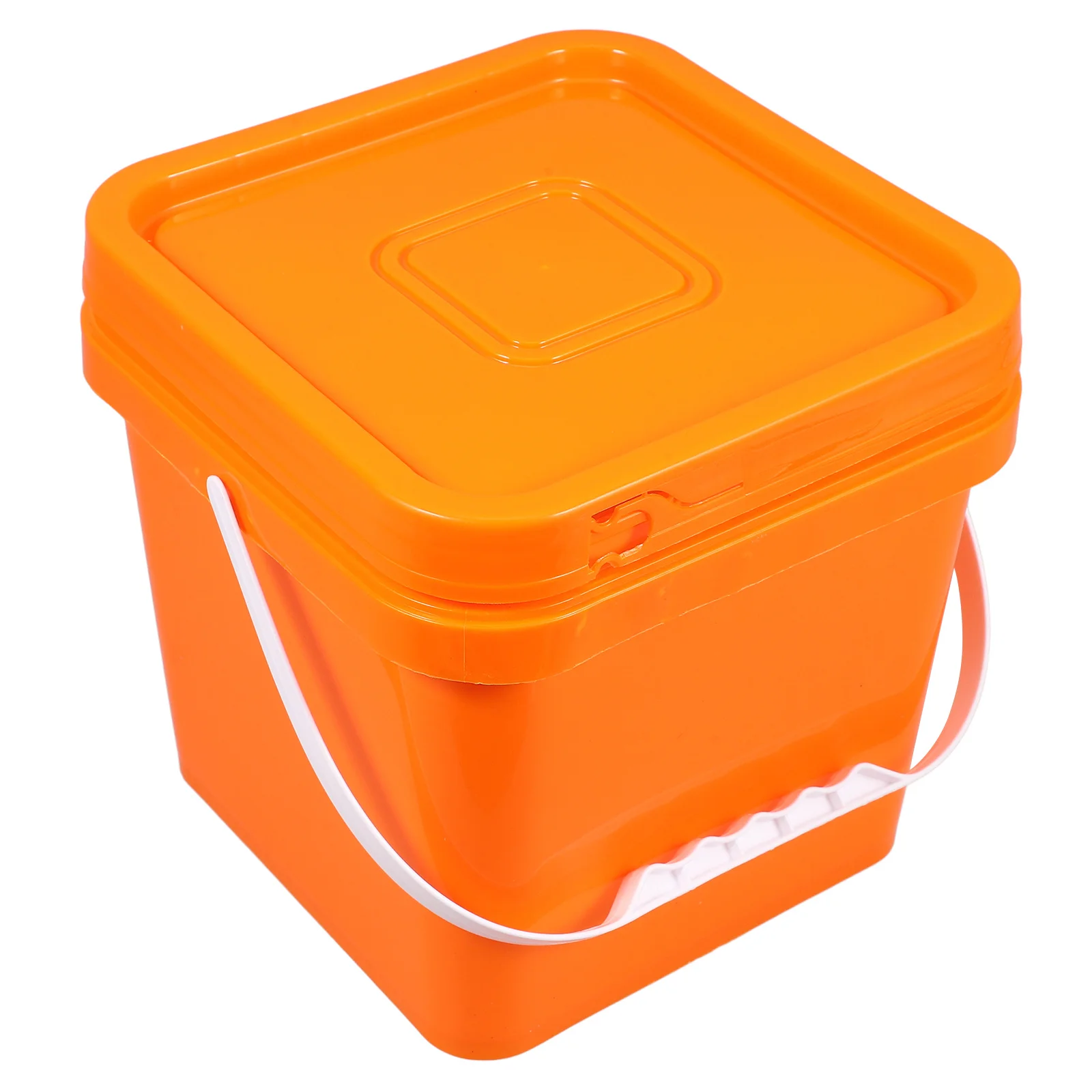 

Square Paint Bucket with Lid Heavy Duty Plastic Storage Container for Oil Paint Pigment Art Projects Bucket with Handle