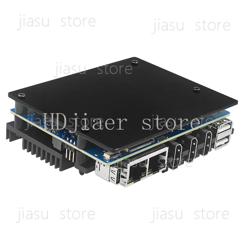 Orange pi 5PLUS development board aluminum alloy shell cooling fan protective shell sturdy and durable