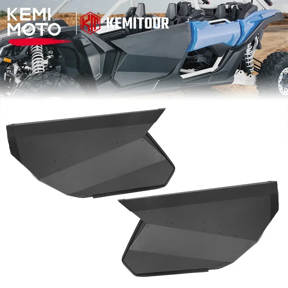 

Aluminum Heavy Duty Front Full Hard Door Panels Inserts #715004732 Compatible with Can-Am Maverick X3 MAX 2017-2023 2/4 Doors