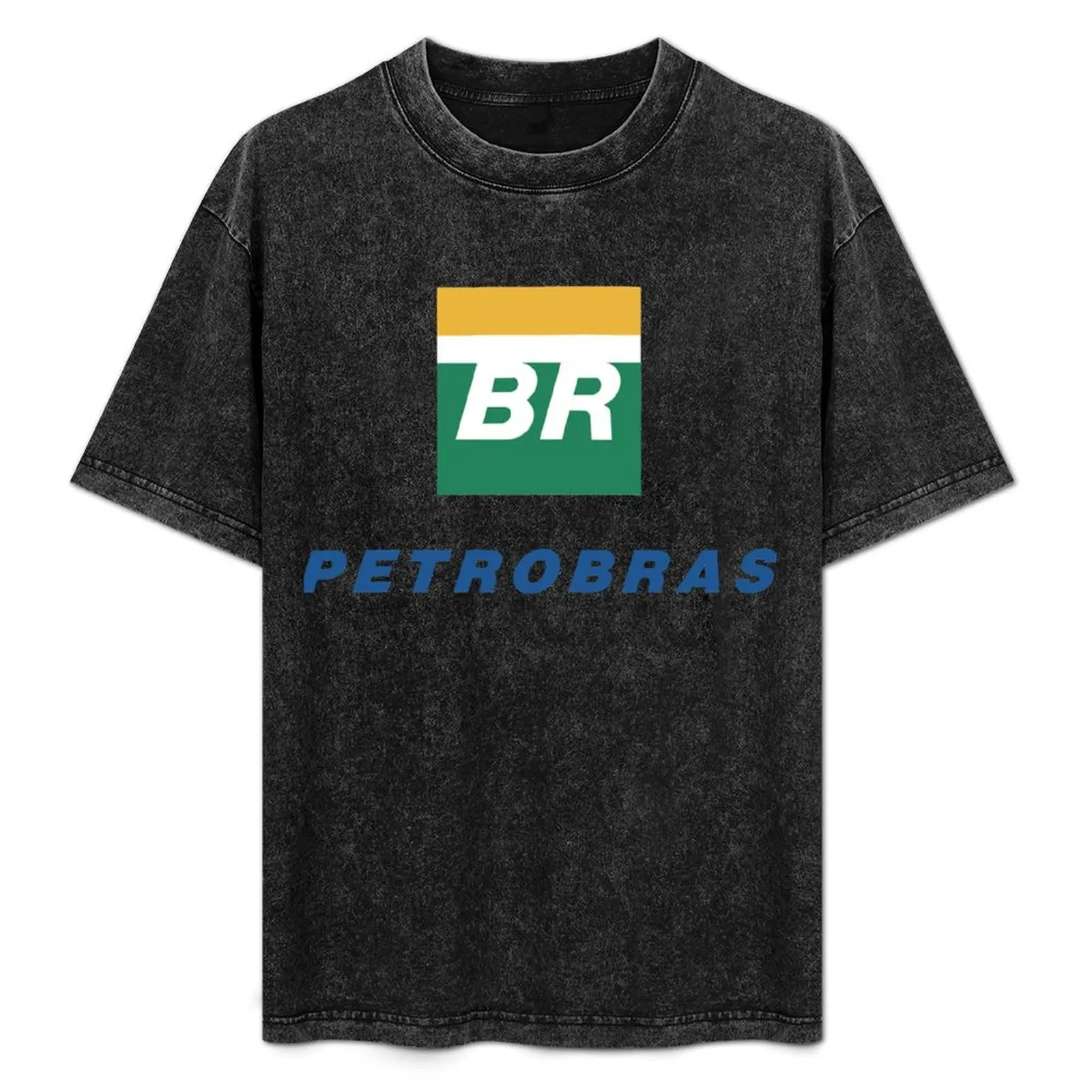 Camiseta com design essencial e logotipo fascinante da Petrobras, camisa de algodão de manga curta para esportes ativos