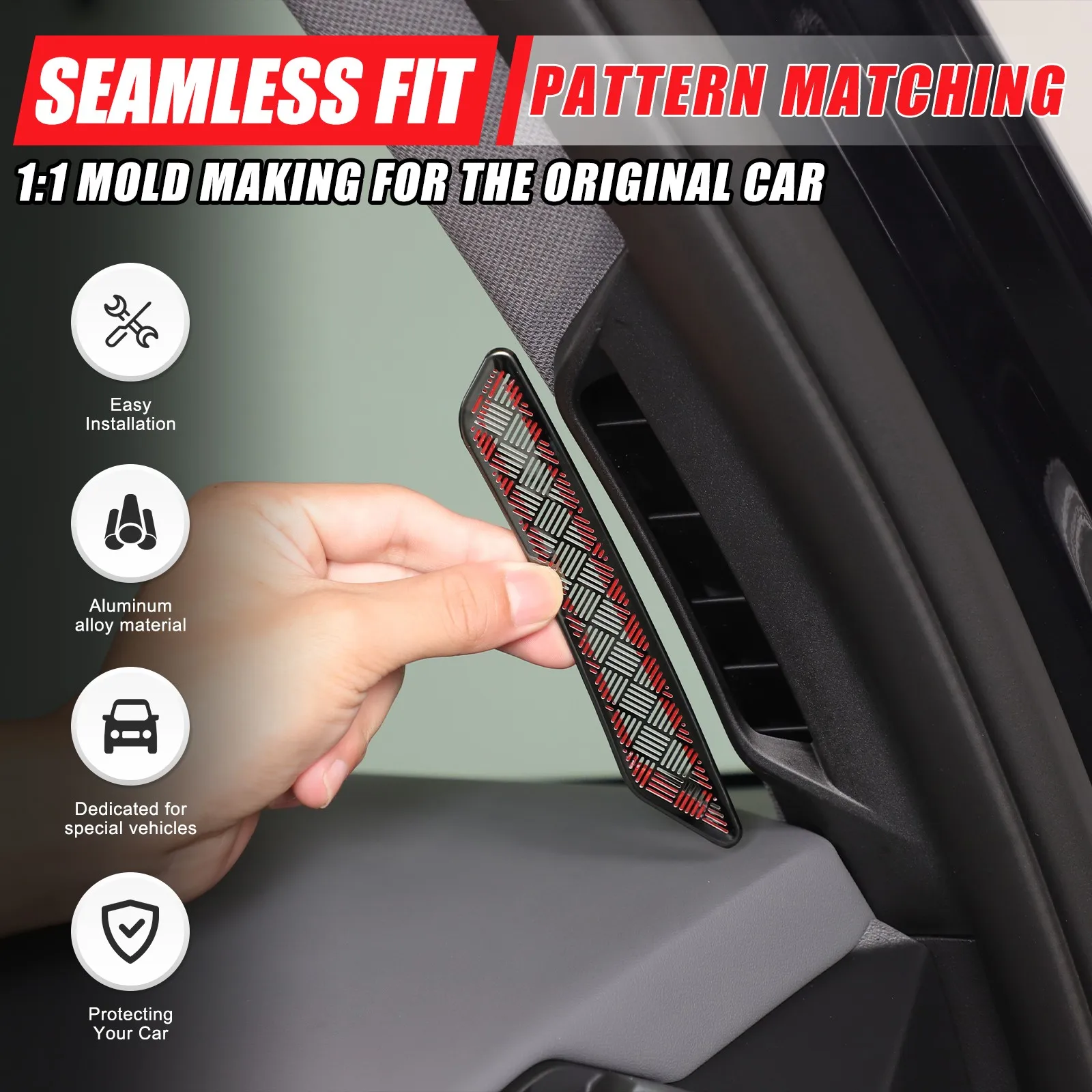 

For BMW X3 G45 G48 2024-2025 Car A-pillar Air Conditioning Outlet Dust Cover Interior Protection Decoration Sticker Accessories