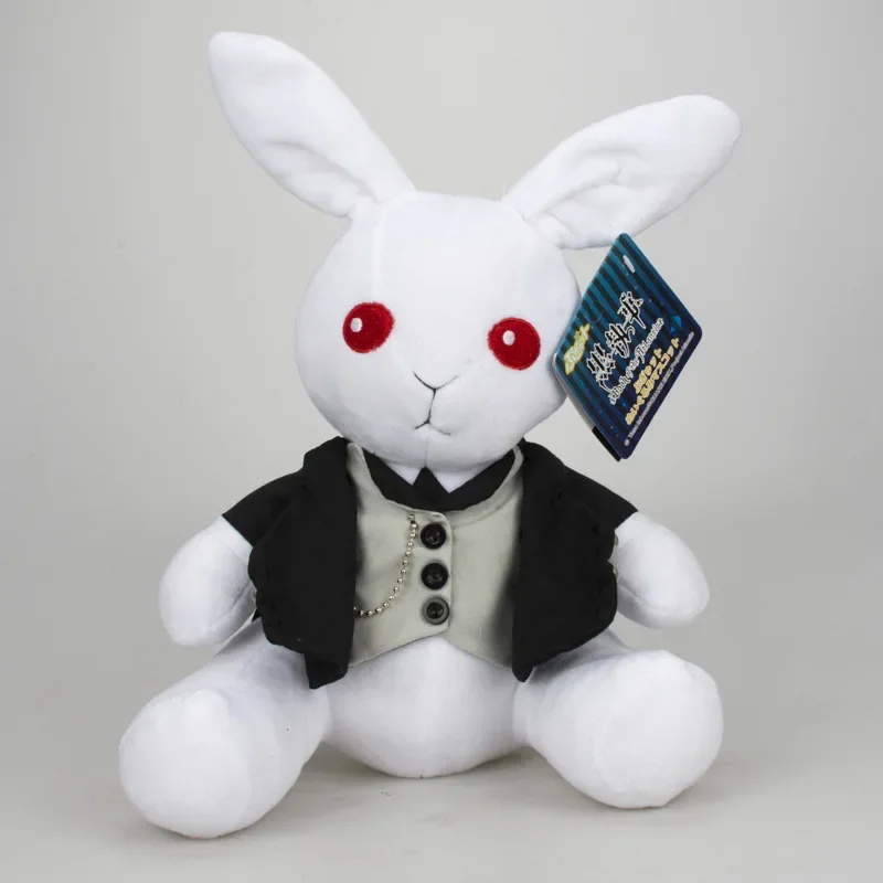 Anime Kuroshitsuji Black Butler Plush Doll Rabbit Cosplay Costume Ciel Phantomhive Stuffed Toy for Children Birthday Gift