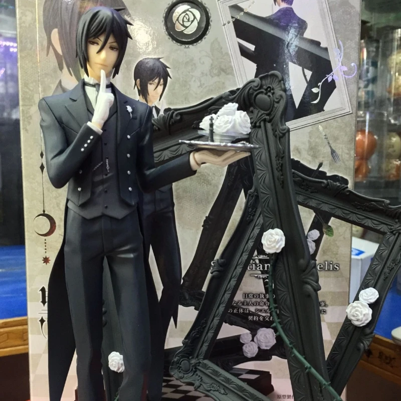 블랙 버틀러 Ciel Phantomhive Sebastian Michaelis 애니메이션 피겨 모델 동상 소년 컬렉션 데스크탑 장식 장식 장난감 선물