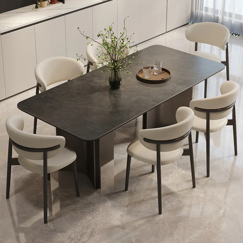 Mobile Restaurant Dining Table Study Luxury Modern Mahjong Living Room Writing Dining Table Designer Muebles Kitchen Furniture