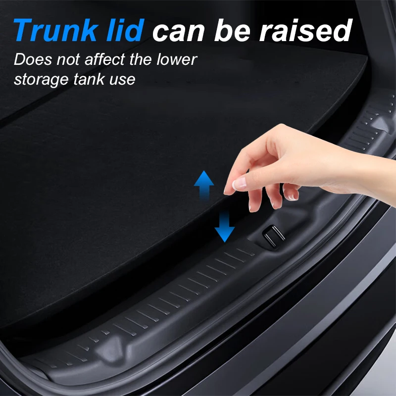 ل تسلا نموذج جديد Y إطلاق 2025 العرعر 2025 + قطاع عتبة الجذع TPE غطاء حماية مضاد للخدش