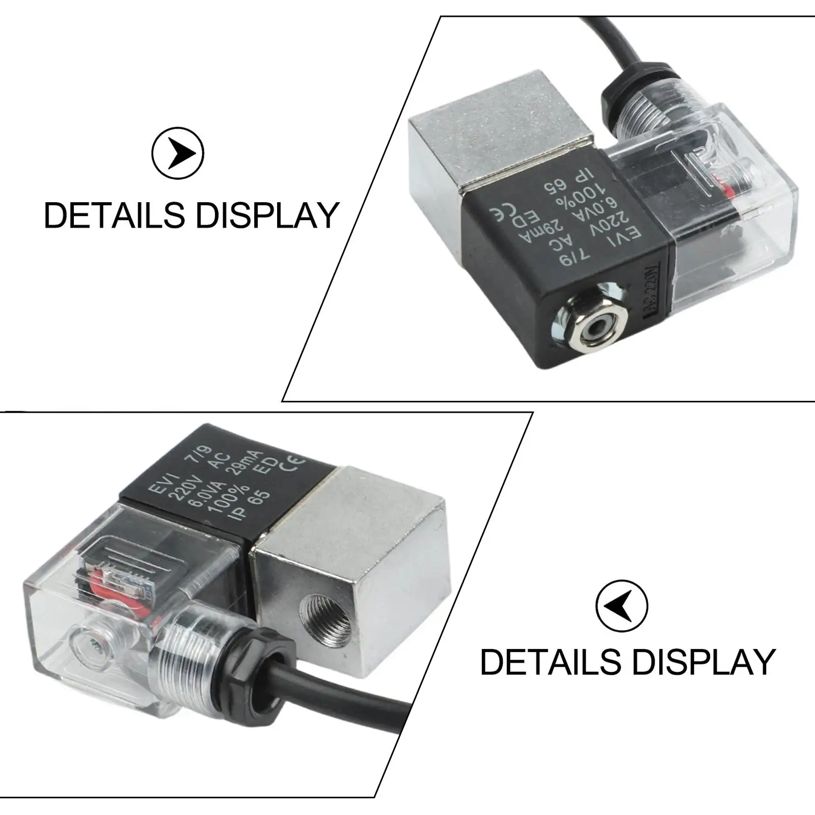 Industrial Maintenance Air Compressor Valve Unloading Valve ABS metal Construction AC220V Compatibility 50 60Hz Frequency