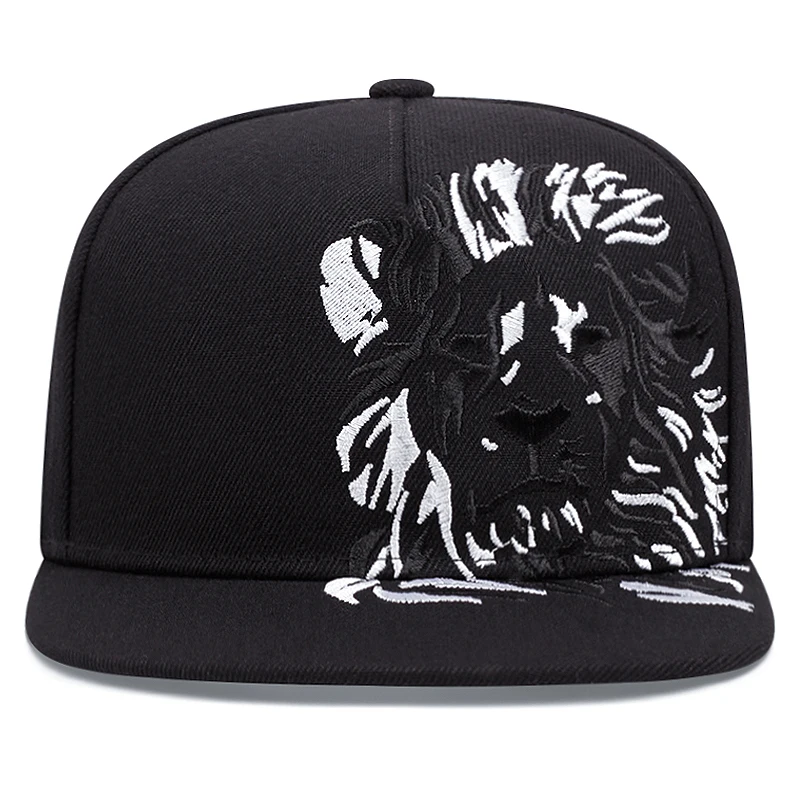 New Men Women Lion Embroidered Baseball Cap Summer Outdoor Hat Hip Hop Adjustable Trucker Caps Cotton Snapback Hats Sun Hats