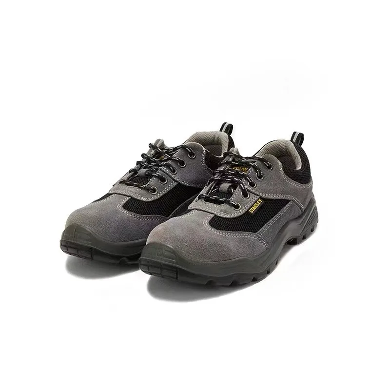 

Men's Anti-smash and Anti-piercing Steel Head Shoes Polished, Breathable and Wear-resistant 6112 Gray