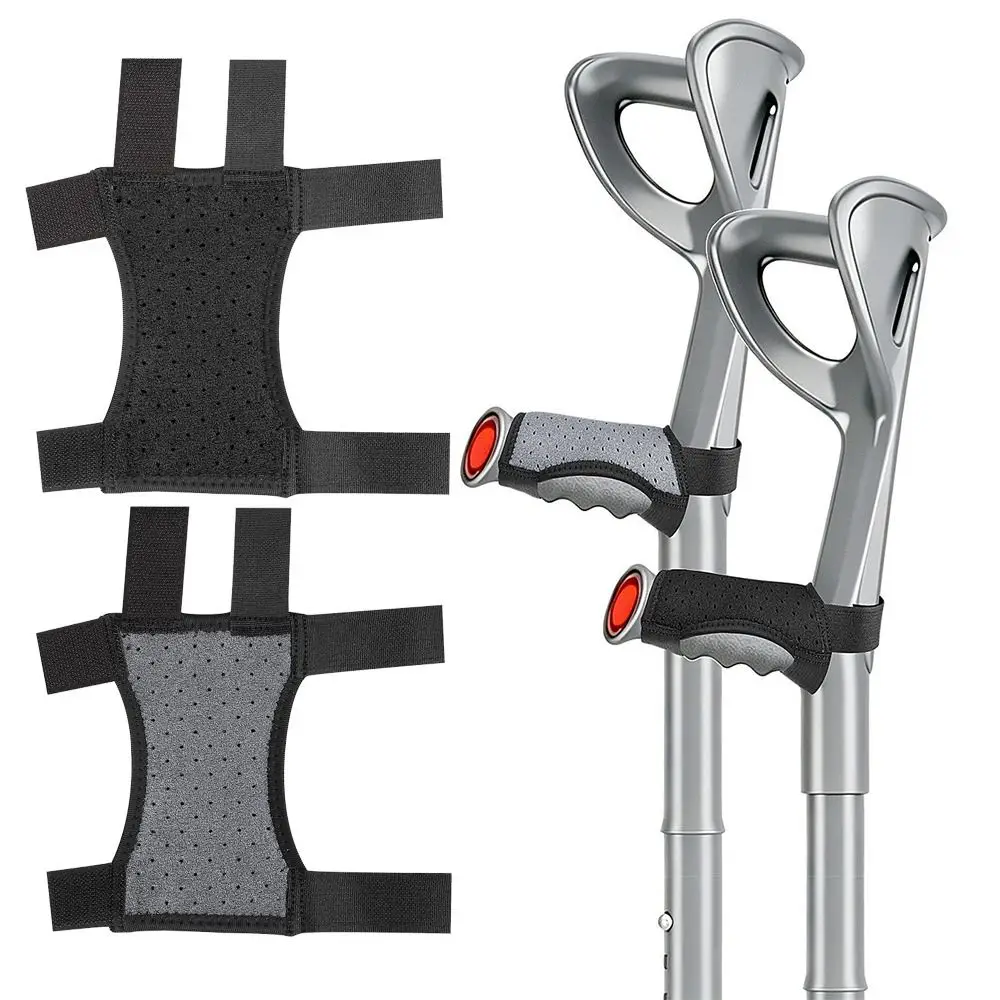 Non Slip Forearm Crutch Hand Grips Covers Adjustable Comfortable Mobility Aid Hand Cushion Soft Cushioning Improved Grip