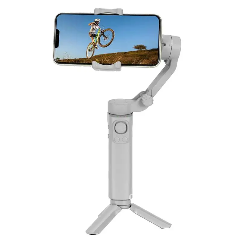 Handheld Three Axis Stabilizer For Facial Tracking Anti Shaking Folding Pocket Mobile Phone Tracking Action Camera Pan Tilt