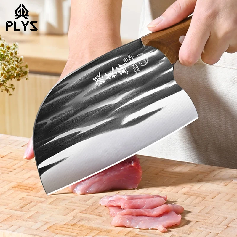 Upgrade High carbon steel meat cleaver High hardness Heavy keel Heavy meat cleaver Advanced professional butcher knife