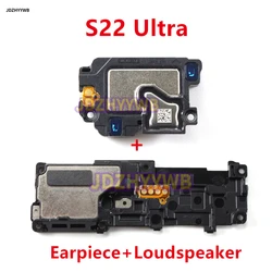 For Samsung Galaxy S22 Ultra S22U Bottom Loudspeaker Buzzer Ring + Ear Speaker Earpiece Flex Replacement Parts