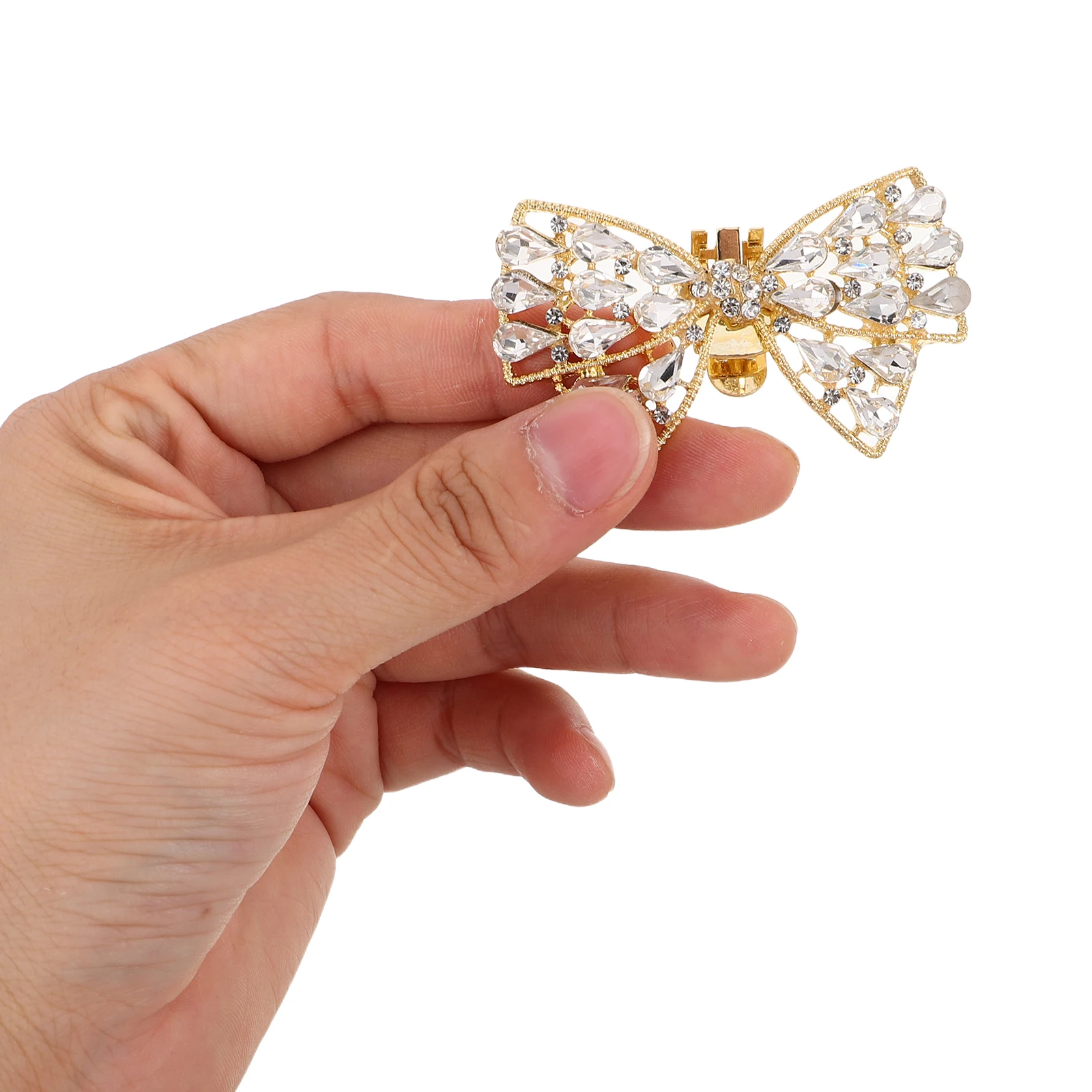 

1 Pair Rhinestone Bow Shoe Clips Elegant Crystal Shoes Charms Buckles Women Wedding Party Embellishments Decorative Accessories
